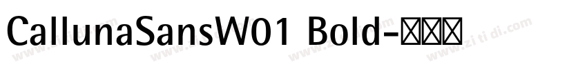 CallunaSansW01 Bold字体转换 CallunaSansW01 Bold字体转换